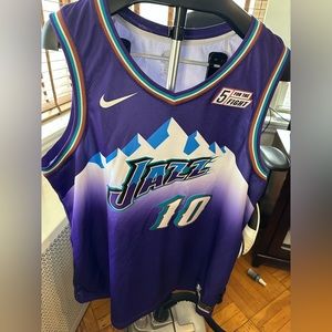 Utah Jazz #10 Mike Conley Nike Purple Mountain classic jersey XXL